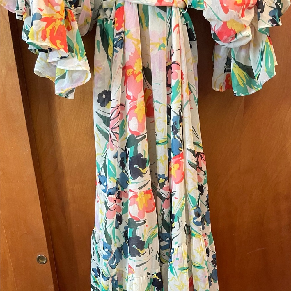 Ted Baker London Floral Print Maxi Dress